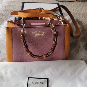 Gucci Bamboo Shopper Tote Leather Mini
